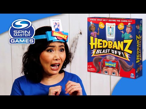 Spin Master SPINMASTER GAMES žaidimas Hedbanz Blast Off, 6062194 video