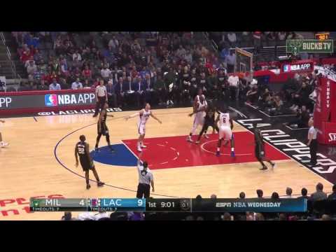 Khris Middleton Highlights vs LA Clippers 16p 03/15/2017