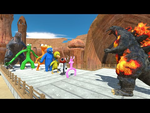 Godzilla Burning ARENA DEATH RUN - Animal Revolt Battle Simulator