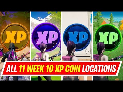 Fortnite - All XP Coins Locations Week 10 - Chapter 2 Season 4