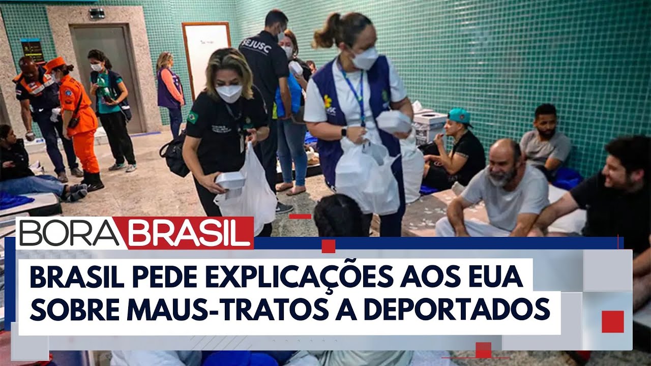 Governo brasileiro pede explicações ao EUA sobre maus-tratos a deportados