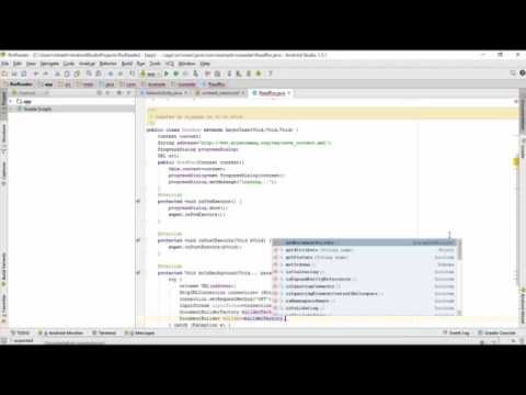 @2 How to fetch rss feeds part 2   android xml parser tutorials