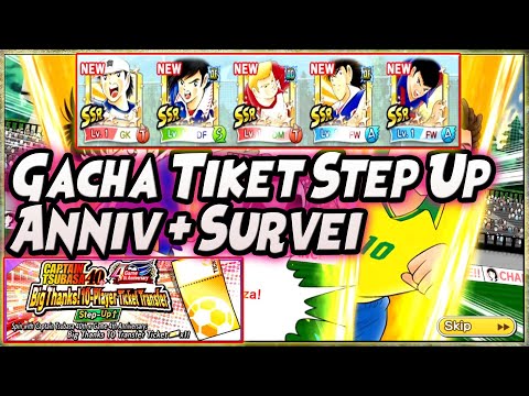 🔥🔥 GACHA TIKET STEP UP 4th ANNIV + SURVEI SELECTABLE - Captain Tsubasa Dream Team