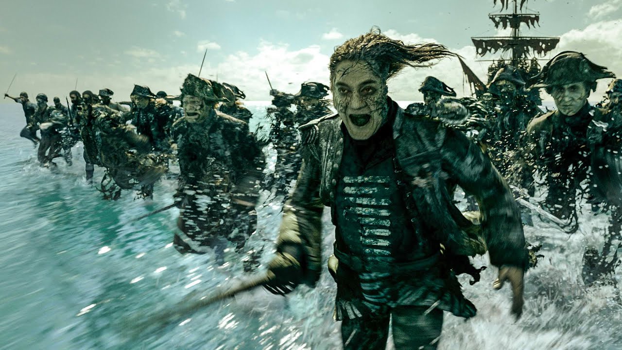 Correndo Sobre as Águas, Piratas Mortos Vivos Espalham Terror Pelos Mares em Busca de Vingança