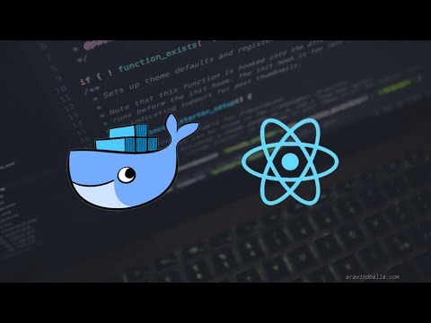 react with docker make image container and deployment build