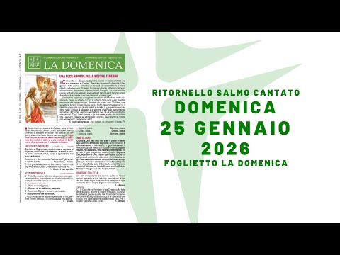 III Domenica del Tempo Ordinario | 25 gennaio 2026 | anno A | foglietto la Domenica