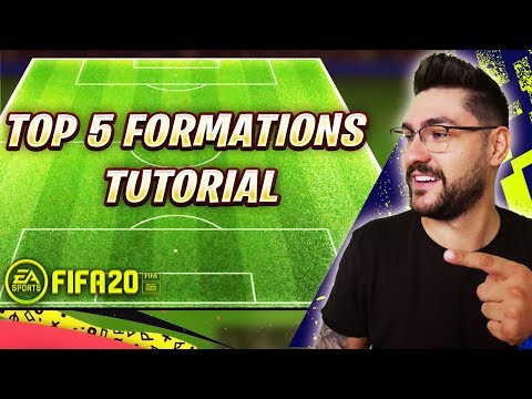 BEST 5 FORMATIONS TO USE in FIFA 20 ULTIMATE TEAM & H2H - TOP FIFA 20 FORMATIONS TUTORIAL