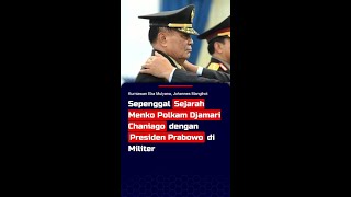 Download lagu Sepenggal Sejarah Menko Polkam Djamari Chaniago dengan Presiden Prabowo di Militer #short mp3