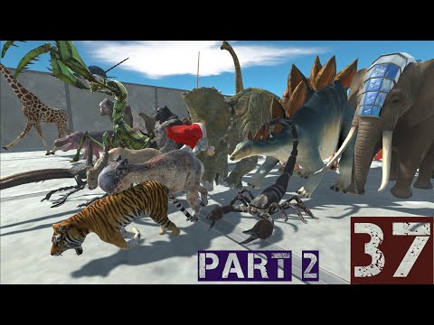 DINOSAUR RACE 37 PART 2 - Animal Revolt Battle Simulator