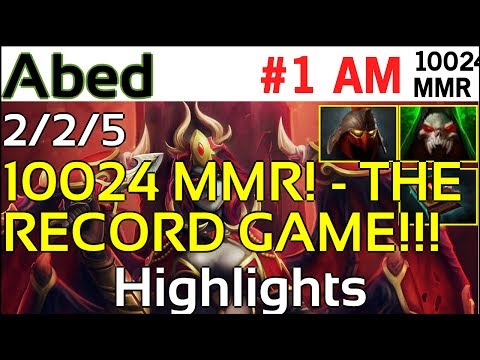 HIGHLIGHTS: THE WORLD RECORD BREAKING GAME! 10K MMR  Abed (DC) - 10024 MMR, Rank#1 americas