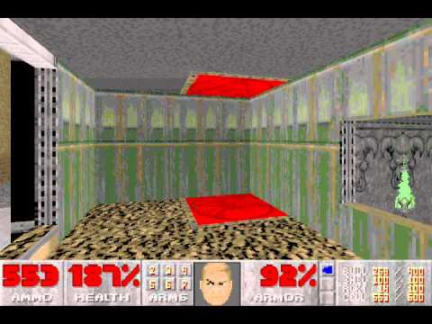 Doom II (100%) Walkthrough (Map13: Downtown)