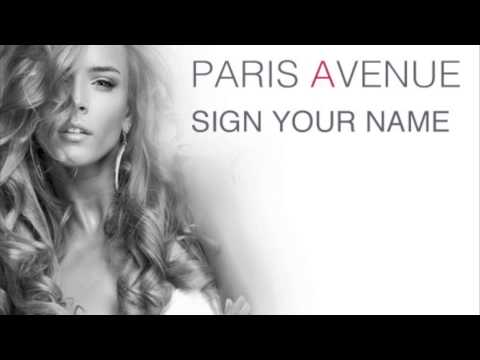 PARIS AVENUE SIGN YOUR NAME
