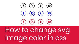 How to change svg image color in css| How to change svg image color on-mouse hover in css