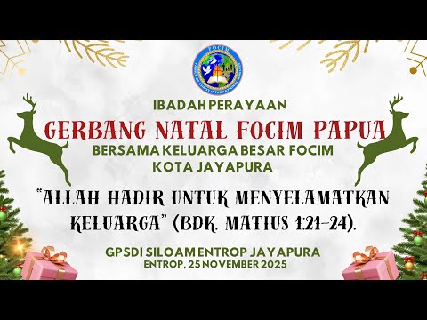 GERBANG NATAL FOCIM-PAPUA PEMBICARA KETUA UMUM DPP