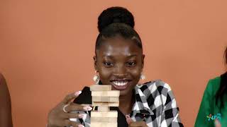 ELREKA, CHARISMA AND ANAELIA, MISS SVG 2025 CONTESTANTS PLAY JENGA WITH VC3 -  ST VINCENT/GRENADINES