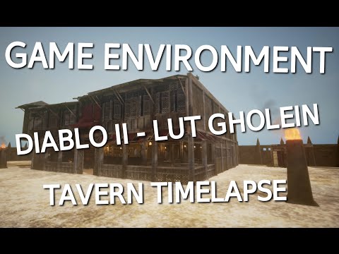 Game Environment - Diablo 2 Lut Gholein Tavern (Blender/Unreal Engine)