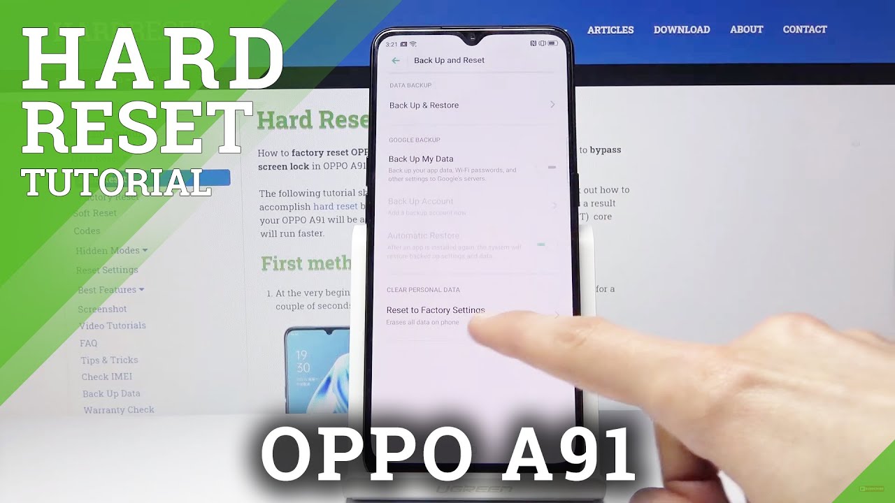 How to Factory Reset OPPO A91 – Wipe Data & Customized Settings