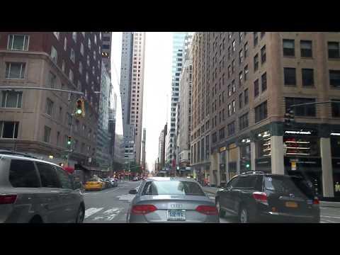 Driving on Madison ave in Manhattan,New 