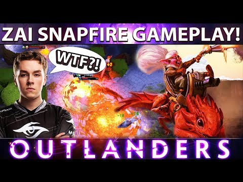 Dota 2 NEW 7.23 PATCH Gameplay - Secret.zai FIRST TIME SNAPFIRE GAMEPLAY