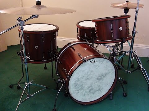 Murray Drums - Padauk Stave Bop Kit Demo!