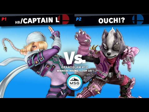 GrandSlam #12 / HB | Captain L (Sheik) Vs. Ouch!? (Wolf) (Winners R1 [Top 32])