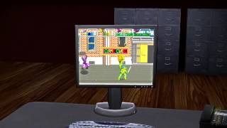 TMNT1 arcade on PC Screen