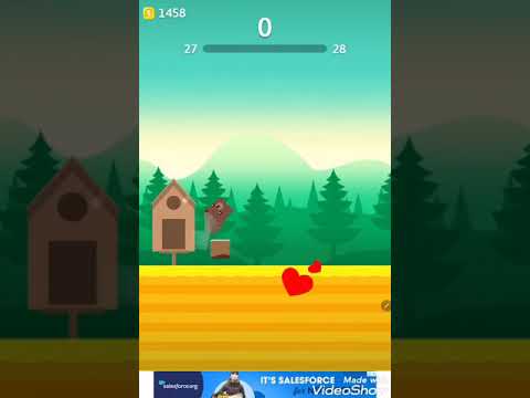 playing stack bird with my brother