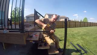 how install aluminum railing for stairs