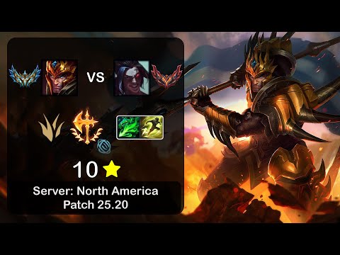 Jarvan IV Jungle vs Kayn - NA Challenger - Patch 25.20