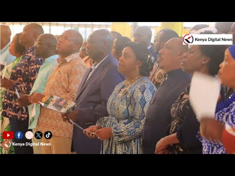 Former DP Gachagua and Wiper Leaders attending a Church Service in Machakos!!