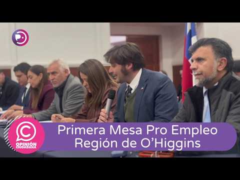Primera Mesa Pro Empleo proyecta 2.500 vacantes en O'Higgins