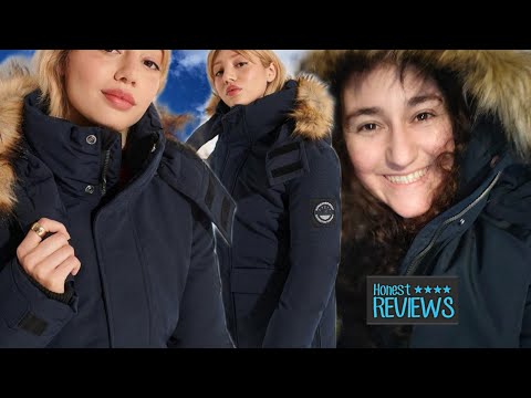 Superdry Code Everest Faux Fur Parka - Navy review woman coat