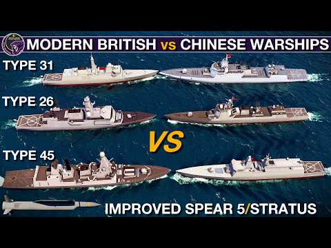 2027 British Navy Warships vs Chinese Navy Warships | Sea Power