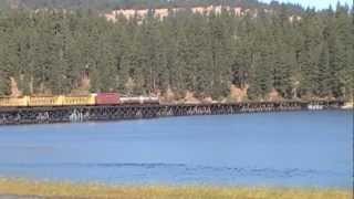 preview picture of video 'St Maries River Railroad Eastbound on Benewah Trestle'