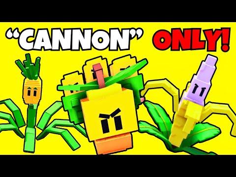 We Make ONLY "CANNON" TEAM In Garden Tower Defense!