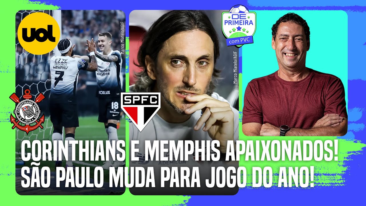 🔴 CORINTHIANS CLASSIFICADO E MEMPHIS ENCANTADO! SÃO PAULO QUER SURPREENDER BOTAFOGO + CASO PAQUETÁ