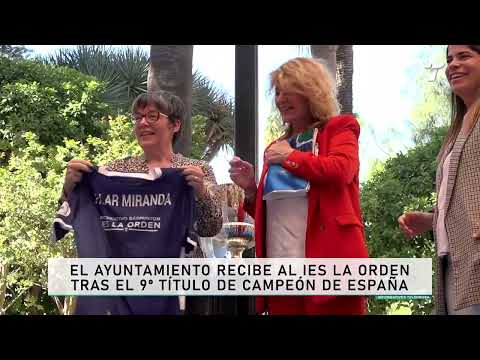 Recibimiento Ayuntamiento a IES La Orden