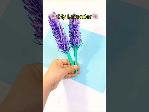 DIY Paper Lavender Flower | Easy & Beautiful Handmade Flower Craft | Nasrin Art and Craft