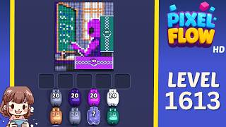 Pixel Flow Level 1613 Solution Walkthrough
