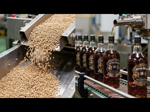 Inside the Giant Chivas Regal 18 Distillery: Producing Millions of Bottles of Spirits Daily