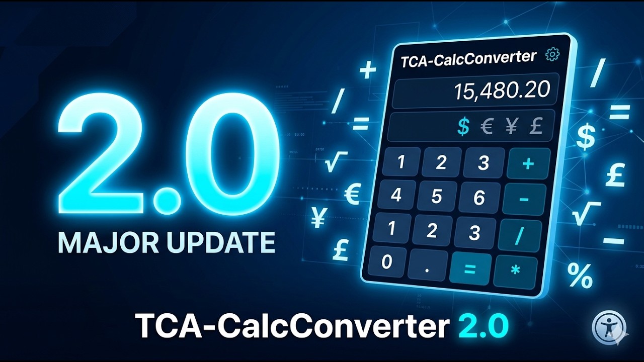 💻 TCA-CalcConverter 2.0, con Historial, nuevas divisas y +!