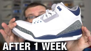 I Wore the JORDAN 3 MIDNIGHT NAVY Everyday for a WEEK! Here is What Happened!
