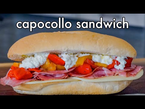 Capocollo and Vinegar Peppers Sandwich (The Tony Soprano Sandwich)