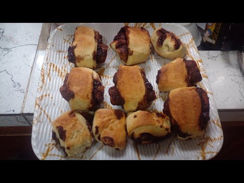 enrolladitos de chocolate