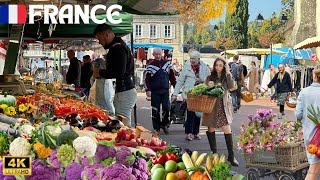 14 October 2025 FRANCE 🇫🇷 4K HDR EARLY ☕️🥐(8:00AM) WALK | FRANCE WALK THROUGH VILLAGE REAL LIFE WALK