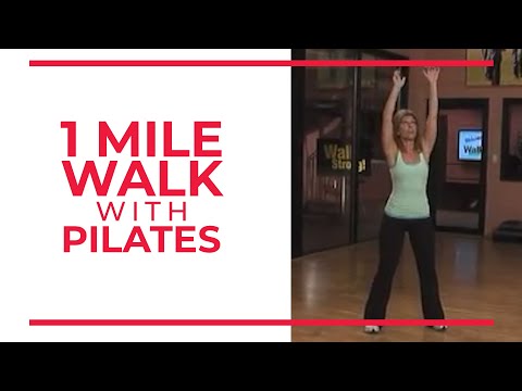 1 Mile Walk with Pilates | At Home Workouts