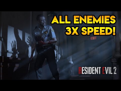 ALL ENEMIES 3x SPEED! - Resident Evil 2 Remake