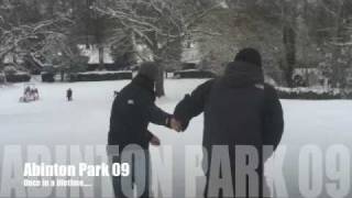 preview picture of video 'Snowboarding @ Abington Park'