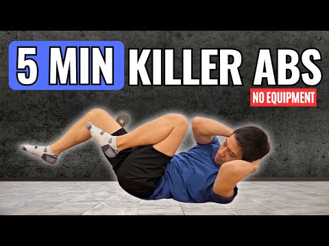 5 Min Abs Workout – Burn Fat & Sculpt Your Core (No Equipment)