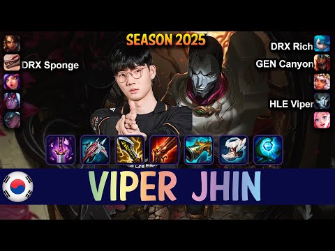 HLE Viper JHIN vs VARUS ADC - Patch 15.6 KR Ranked | lolrec